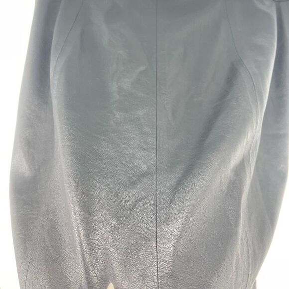 n:Philanthropy Women's Vegan Leather Skirt Mini Zip Closure Straight Black Large - Picture 8 of 10
